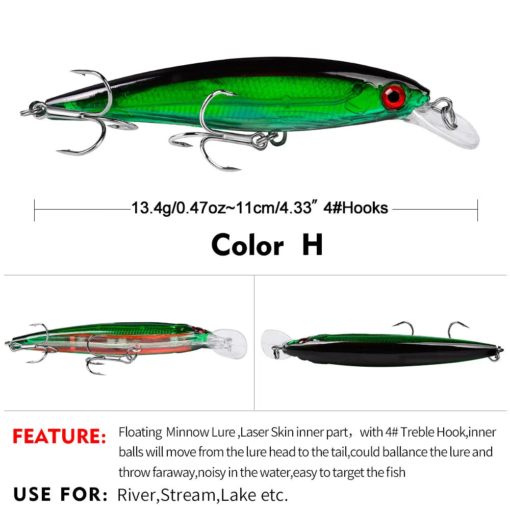 Japan Minnow Fishing Lure Artificial Pesca Hard Bait Professional Wobblers Swimbait Bass Pike Carp 1PCS