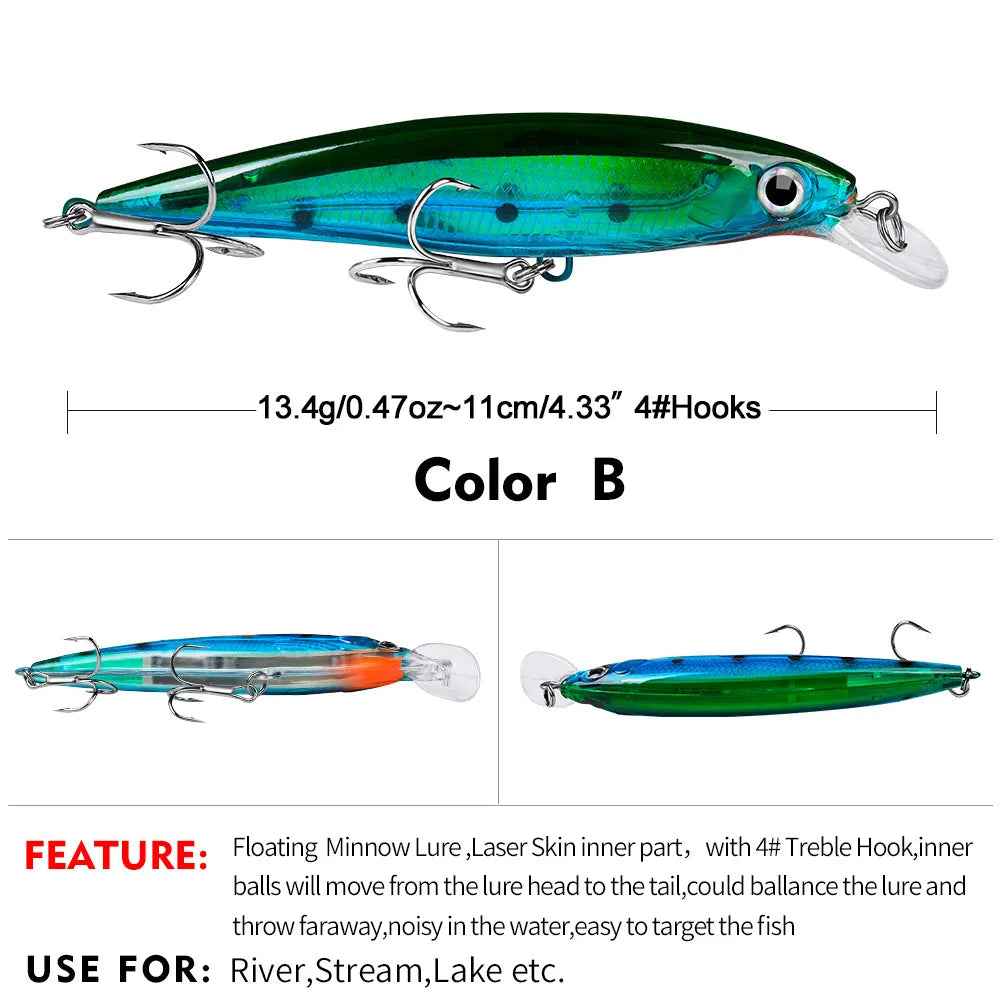 Japan Minnow Fishing Lure Artificial Pesca Hard Bait Professional Wobblers Swimbait Bass Pike Carp 1PCS