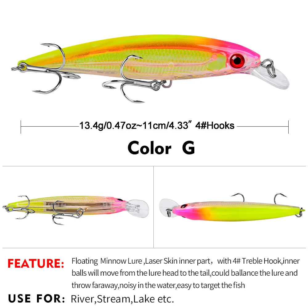 Japan Minnow Fishing Lure Artificial Pesca Hard Bait Professional Wobblers Swimbait Bass Pike Carp 1PCS