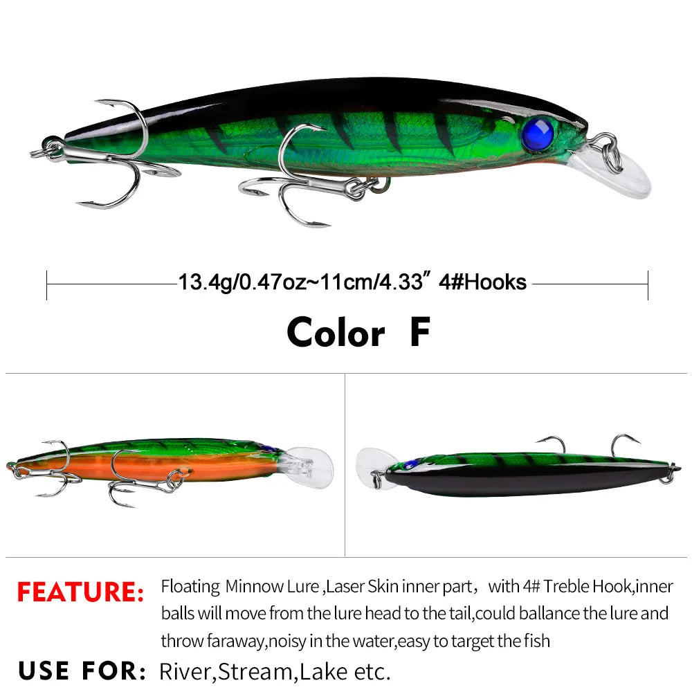 Japan Minnow Fishing Lure Artificial Pesca Hard Bait Professional Wobblers Swimbait Bass Pike Carp 1PCS